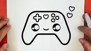 كيفية رسم يد بلاي ستيشن كيوت خطوة بخطوة || How To Draw A Cute Playstation Controller Step By Step
