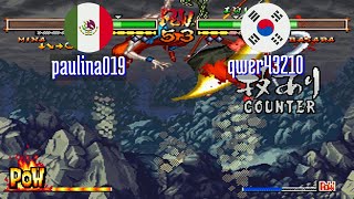 FT5 @samsh5sp: paulina019 (MX) vs qwer43210 (KR) [Samurai Shodown V SP samsho5 Fightcade] Aug 18