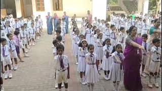 Students of KIPS taking Peace Pledge.