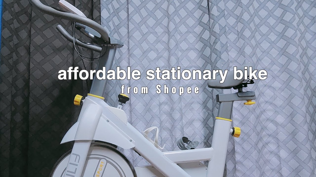 How to assemble stationary bike from shopee cheap and aesthetic bike 🌷