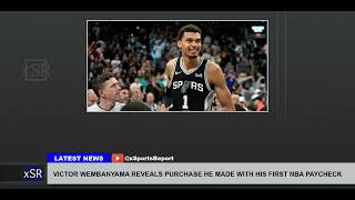Victor Wembanyama Reveals Purchase He Made With His First Nba Paycheck Update