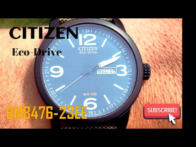 Citizen Eco-Drive BM8476-23EE review - YouTube