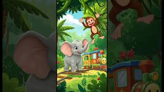 🚂🐘 Jungle Animal Train Adventure! 🌴🎶 | Fun Cartoon Shorts for Kids #cartoonfunhouse