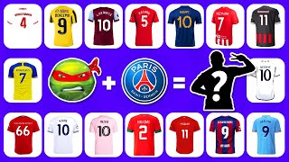 Guess The Song Emoji And Jersey Of Football Messi, Ronaldo, Neymar, Mbappe, Haaland