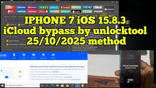 IPHONE 7 iOS 15.8.3 UNAVAILABLE BYPASS BY UNLOCKTOOL. 2025/10/25 METHOD. #tripletechgh  screenshot 2