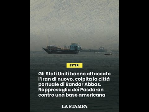 Video Nuovo attacco Usa in Iran, colpita Bandar Abbas
