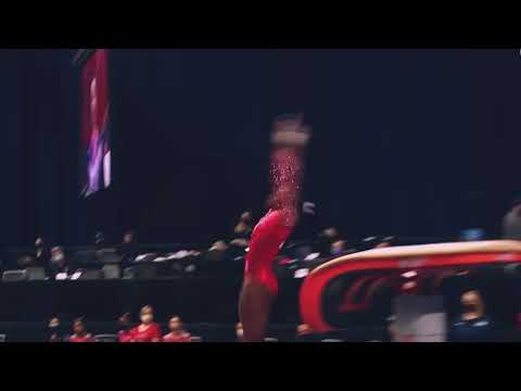 Simone Biles competes