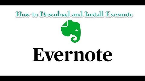 how to download and install evernote