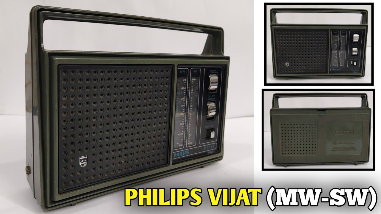 “Vintage Philips Vijat Radio | Classic MW SW Portable Transistor | Old is Gold 📻✨” (90233 21435) 