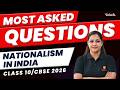 Nationalism in India | Most Asked Questions | Class 10 SST | CBSE 2026 | Suba Ma'am