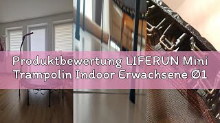 Produktbewertung LIFERUN Mini Trampolin Indoor Erwachsene Ø128cm, Fitness Trampoline Klein,Jump Rebo