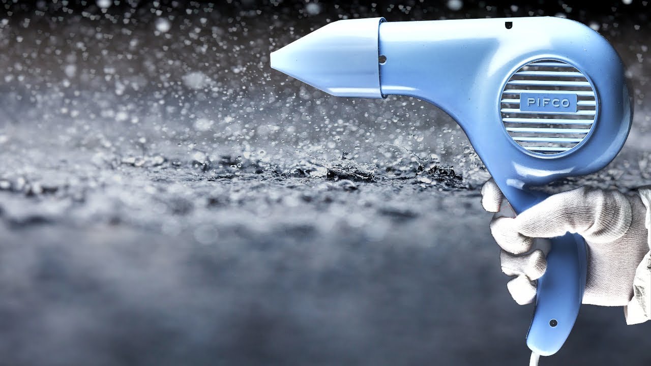 Hair Dryer Sound 103 and Rain and Thunder | ASMR | 1 Hour White Noise