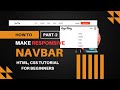 how to make responsive navbar in html css part-2 in hindi step-by-step guide #codingtutorial