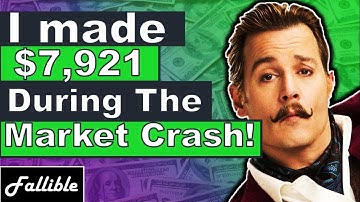 I Made Another $7,921 During The Market Crash! Learn How I Did It | Tyler