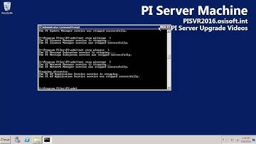 OSIsoft: Upgrade to PI Server 2016: Full Walk-through (from version 3.4.380.70 64-Bit)