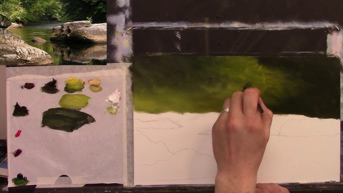 Painting My World: Painting Reflections with a Turpenoid Wash