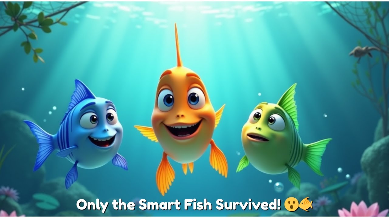 Only the Smart Fish Survived! 🐠 – The Three Fishes #moralstory Story ...