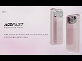 Acefast crystal 30w fast charging power bank m1