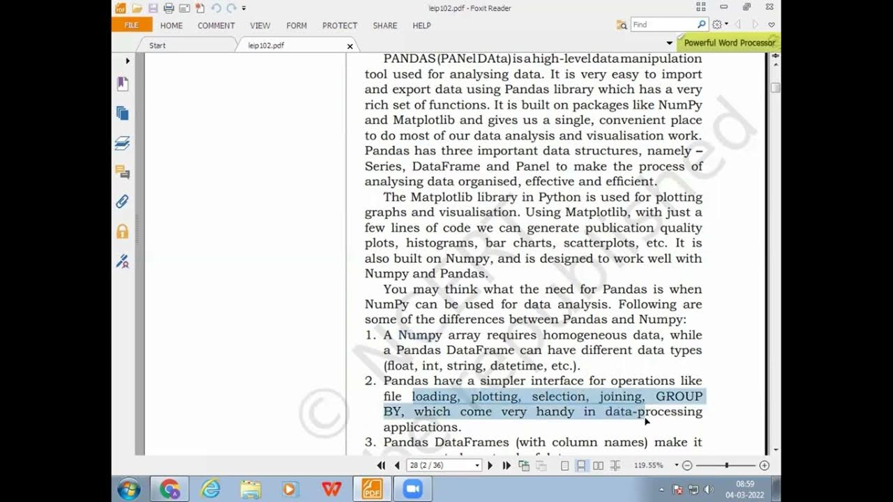 Difference between numpy and Python pandas - YouTube