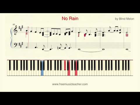 How To Play Piano: "No Rain" by Blind Melon Piano Tutorial by Ramin Yousefi
