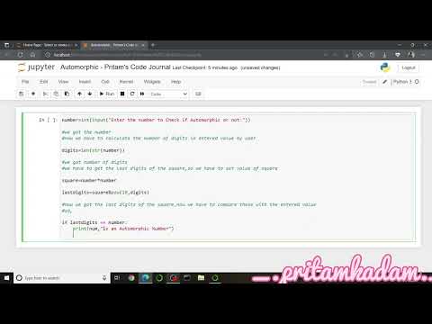 Python Source code to Check for Automorphic Number
