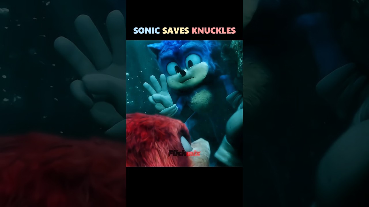 Sonic Saves Knuckles ⚡💥 | Sonic The Hedgehog | Sonic 2 