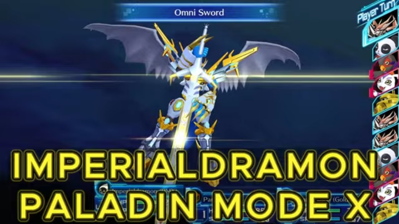Showcase Digimon and Skill Imperialdramon Paladin Mode X - Digimon Story: Cyber Sleuth