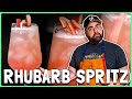 My Fresh Rhubarb Take On The Classic Italian Spritz | Kiki Kuisine