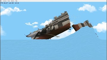 Sinking The H.M.T Olympic || Floating Sandbox