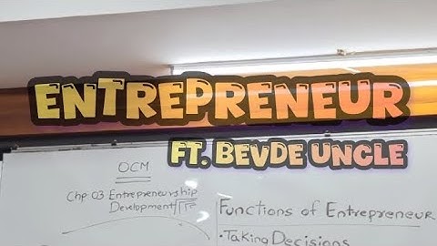 Functions of Entrepreneur | Sanjay Appan