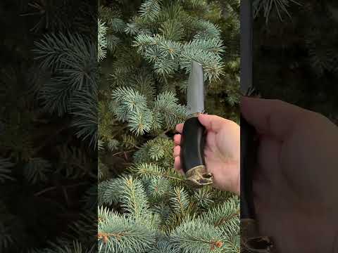 Мисливський подарунковий ніж ручної роботи сталь 50х14мф Gorillas BBQ KN99, відео 1