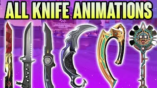 ALL VALORANT KNIFE SKINS + ANIMATIONS (UPDATED)  VALORANT KNIFE SKINS