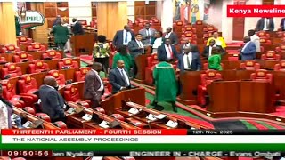 National Assembly Deputy Speaker Gladys Sholei forced to adjourn the house after MPs fail turn out