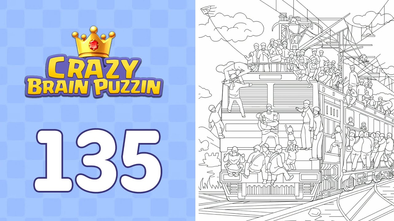 Crazy Brain Puzzle Level 135 Asurd Express