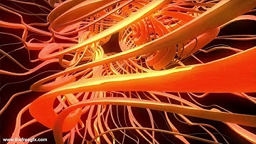 glowing lines abstract movement loop video with relaxing music