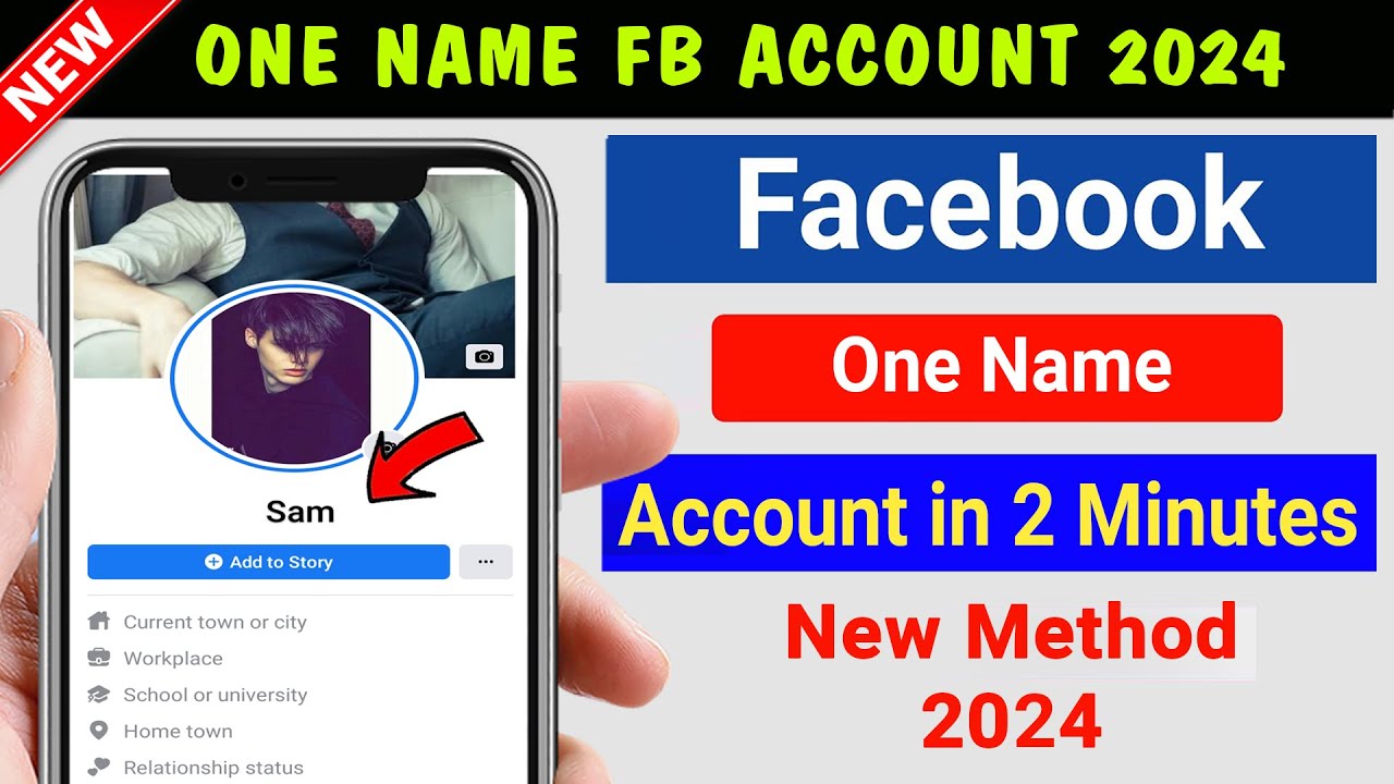 How To Make One Name Facebook Account 2024 One Name On Facebook