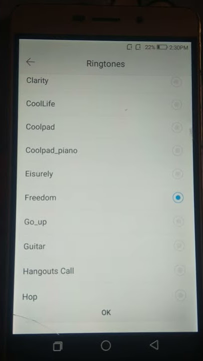 Freedom - Coolpad Mega 2.5d stock ringtone