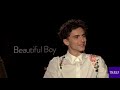 Timothée Chalamet talks about the infamous peach and his fans