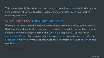 Fixing the UnboundLocalError: How to Properly Manage Variables in Python