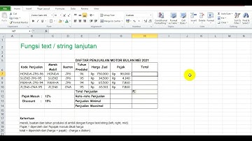 RUMUS FUNGSI TEXT / STRING LANJUTAN