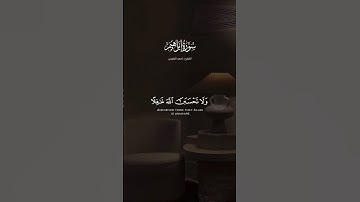 ولا تحسبن الله غافلآ عما يعمل الظالمون - القارئ : احمد النفيس #tiktok #quran_h2o