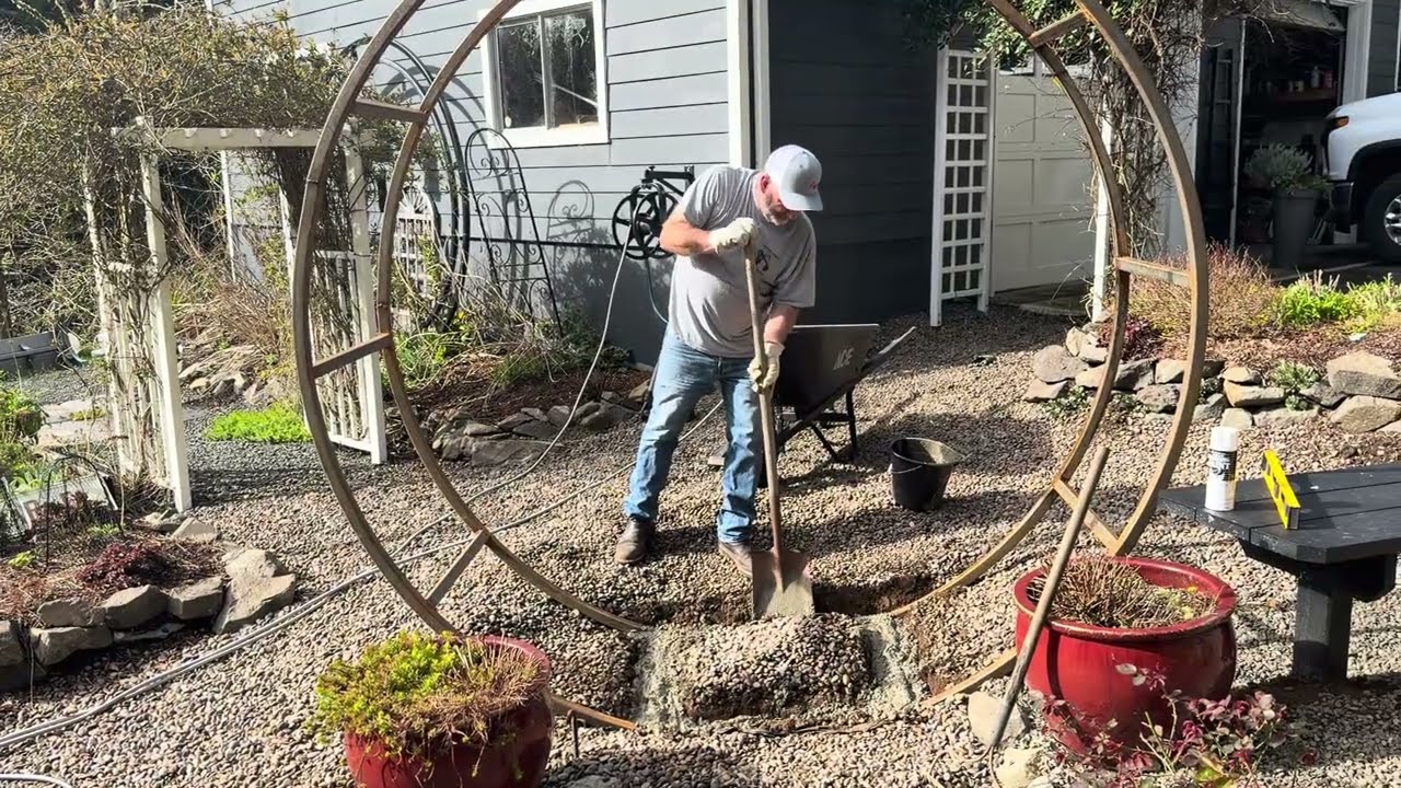 Installing a New Moon Gate Arbor 🤩🤩🤩