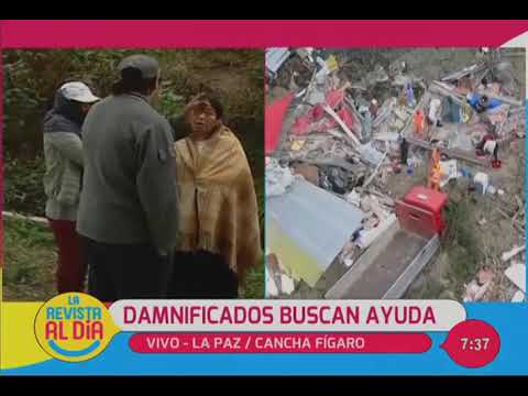 Damnificados por el deslizamiento solicitan ayuda informaciones diario