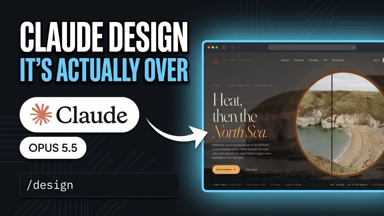 Claude Design V2.0 + Opus 5.5 = $10,000 Websites INSTANTLY