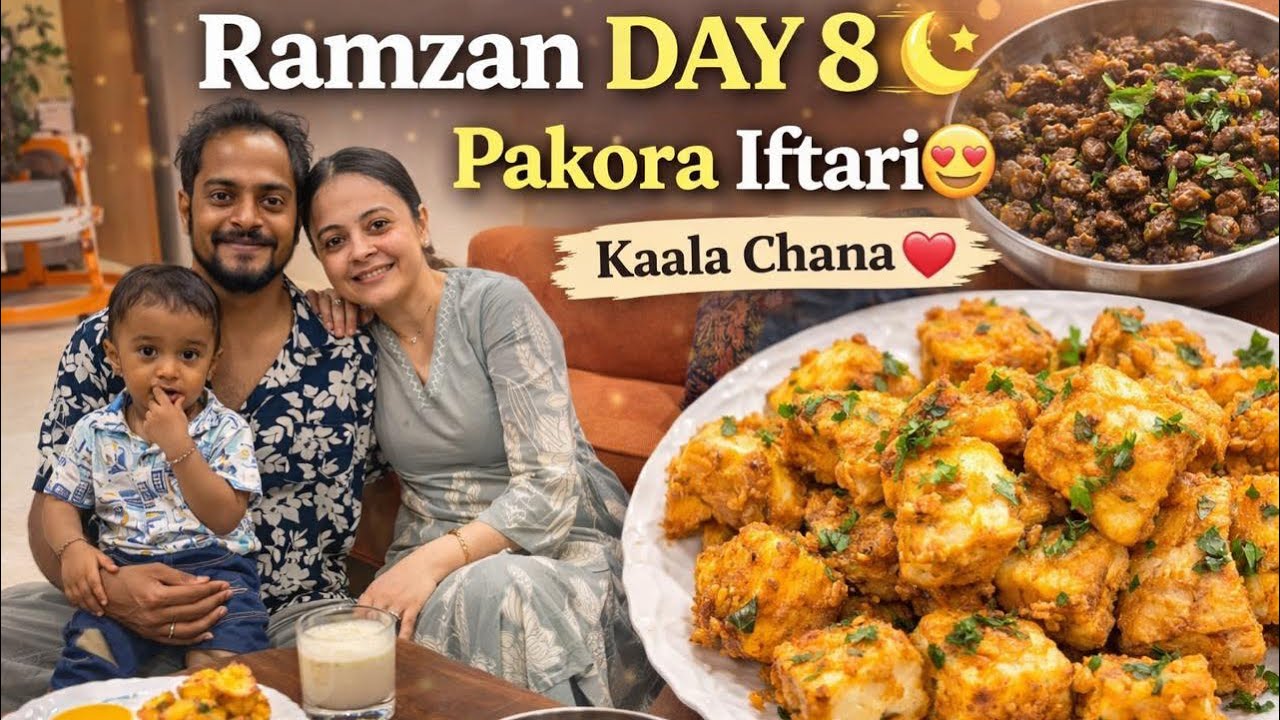 Crispy Paneer Pakora & Kaala Chana 😍 Ramzan Day 8 Iftari