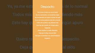 Despacito song lyrics - Luis Fonsi ft Daddy Yankee#songlyrics #trending #song