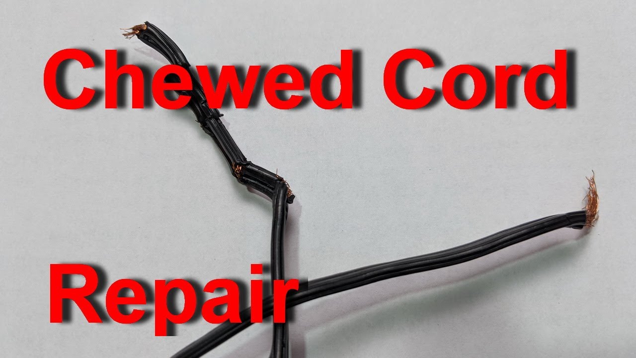 Alarm Clock Electrical Cord, Chewed and Broken, then Spliced and Repaired YouTube