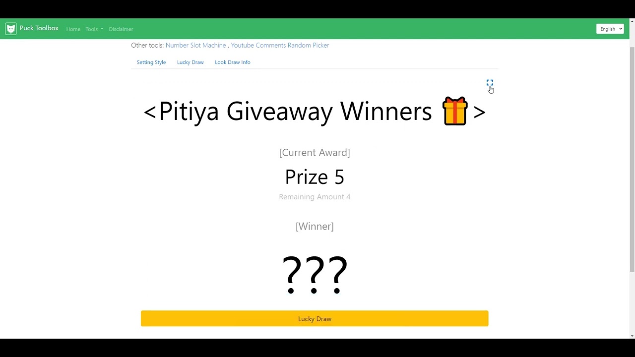 Random Giveaway Winner Picker