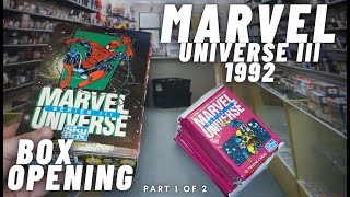 Marvel Universe III 1992 - Vintage Box Opening! Looking for Cards to Grade! Carnage RC & More! 1/2