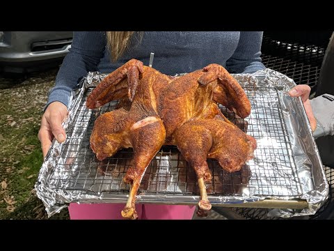 Cleaning Out the Freezer and Smoking a Turkey and a Ham 🔥